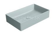 GSI KUBE X keramické umývadlo na dosku 60x37cm, ghiaccio mat