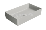 GSI KUBE X keramické umývadlo na dosku 60x37cm, cenere mat