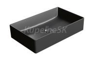 GSI KUBE X keramické umývadlo na dosku 60x37cm, čierna mat
