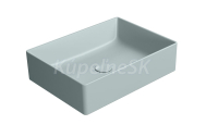 GSI KUBE X keramické umývadlo na dosku, 50x37cm, ghiaccio mat