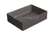 GSI KUBE X keramické umývadlo na dosku, 50x37cm, bistro mat