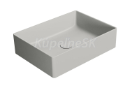 GSI KUBE X keramické umývadlo na dosku, 50x37cm, cenere mat