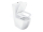 Ravak Optima Rimoff voľne stoj WC kombi 38x60,5x82,5 cm+sed SC,Vario odpad,Biele+Cleaner