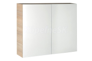 Aqualine VEGA galérka 80x70x18cm, dub platin