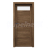 PORTA Doors SET Rámové dvere VERTE HOME C.1 so sklom, fólia Dub Tmavý Matný + zárubeň