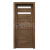 PORTA Doors SET Rámové dvere VERTE HOME D.2 so sklom, fólia Dub Tmavý Matný + zárubeň