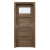 PORTA Doors SET Rámové dvere VERTE PREMIUM A.1 skloMat, 3Dfólia Dub Tmavý Matný+zárubeň