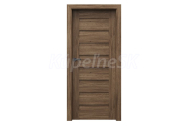 PORTA Doors SET Rámové dvere VERTE PREMIUM D.0 Plné, 3Dfólia Dub Tmavý Matný+zárubeň