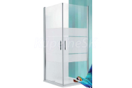 Roth TCO1 90x200cm samotné sprchové jednokrídlové dvere, Brillant, číre sklo
