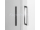 Roth AMR2N 100x100cm štvrťkruhový sprchový kút, posuvné dvere, Brillant, číre sklo